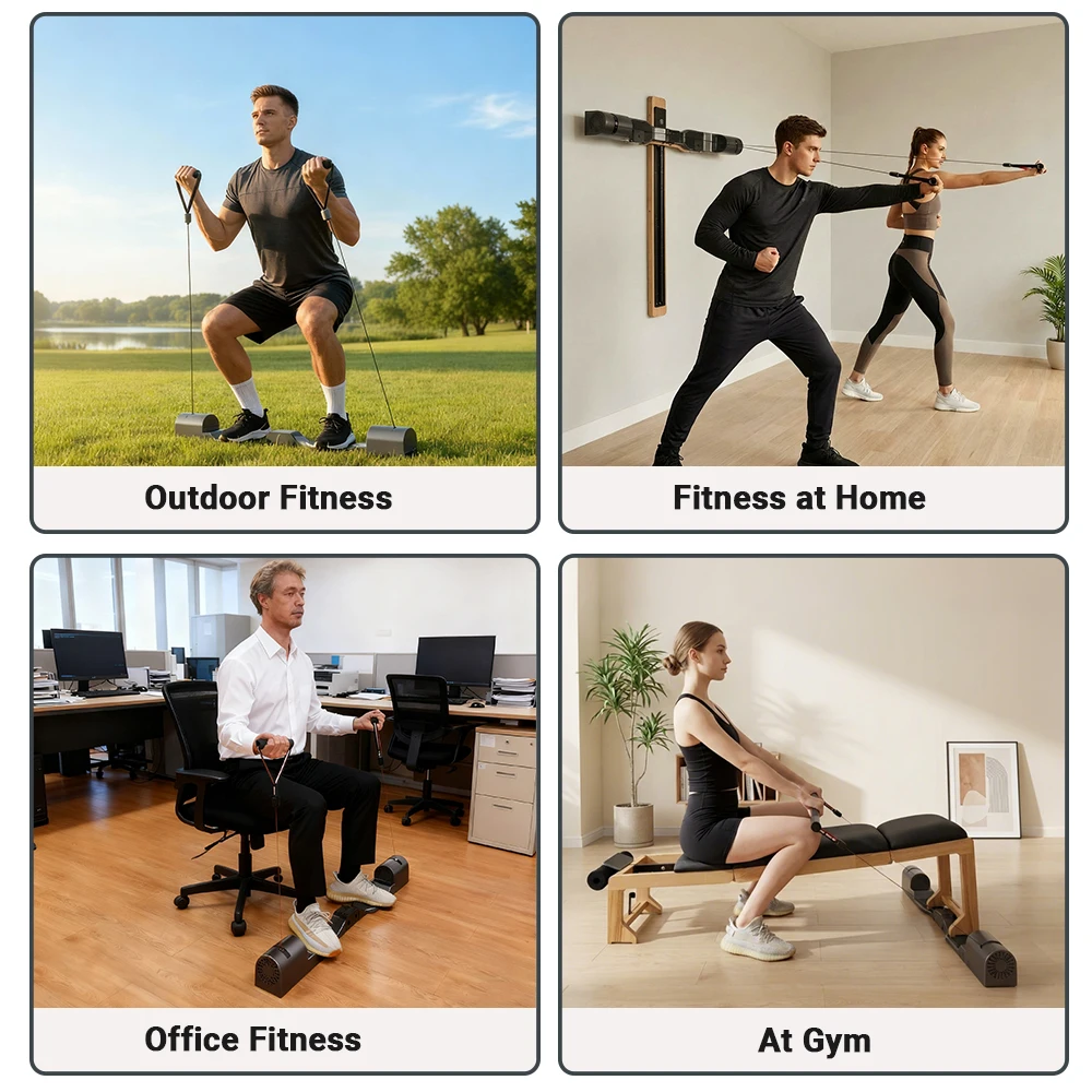 Home Workout Fitness All One Smart Home Gym Strength Training Wireless Ring Adjustable Resistance Portable Foldable Digital - Image 3