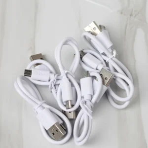 2A 0.3m Micro Interface Data Cable for Android Phone BT Headphones & Mobile Power Charging Cable with Machine for Printers Pack of 100