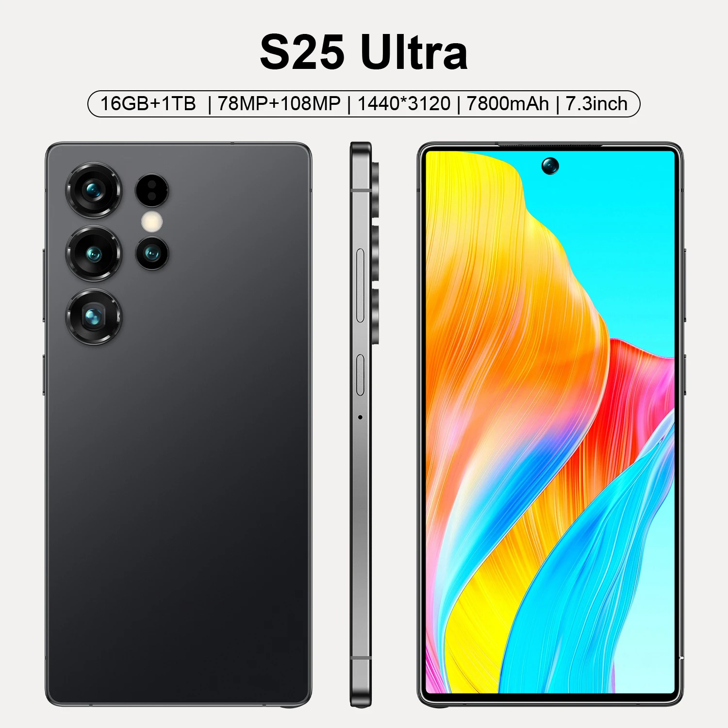 Brand New Unlocked S25 Ultra Long Standby Function Android Phone 22GB+1TB Core7.3 Screen Dual Sim Camera Smartphones - Image 4