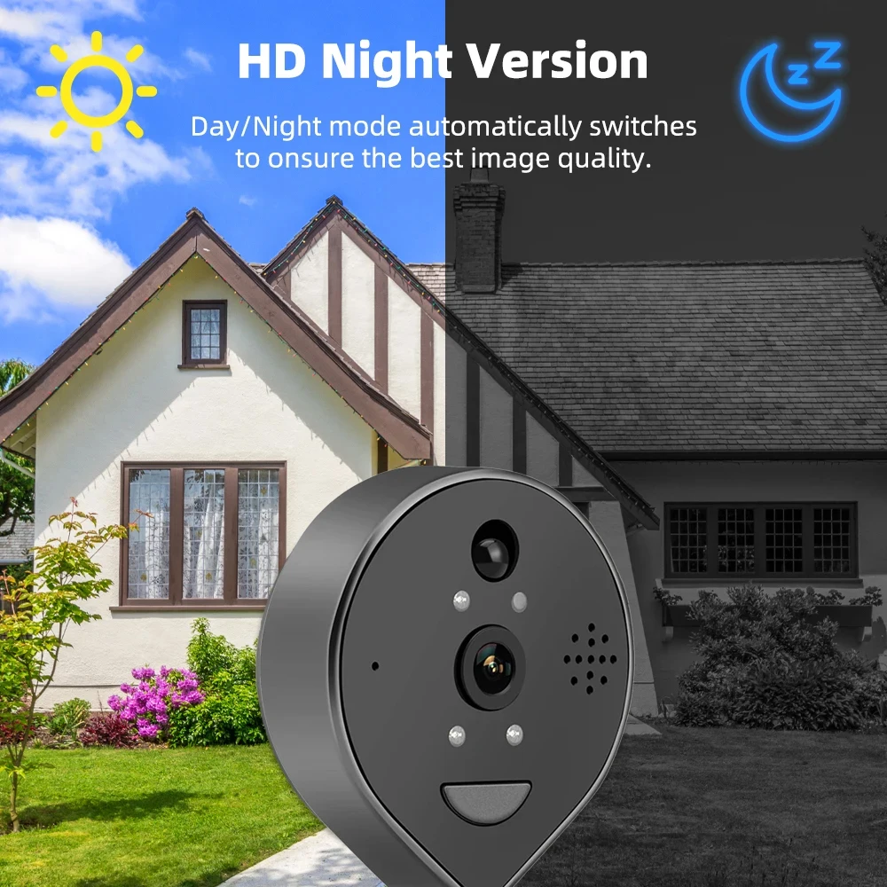 ENXUN Tuya Smart 3MP WIFI Peephole Eye Camera Video Doorbell Two Way Audio PIR Detection 4.3 Ich LCD Screen Video Doorbell - Image 4