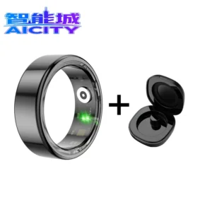 Stainless Steel Heart Rate Step Counting Finger Ring for Men Women Smart Ring With Blood Oxygen Blood Pressure test Ring