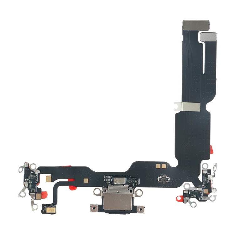Phone Motherboard Replacement Parts Usb Flex Ribbon Cable Assembly Mobile Spare Parts for Iphone 15 Plus Pack of 5