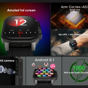 Factory Wholesale KRETA DM62 SIM Card Phone HD Camera Smart Watch GPS Positioning Outdoor Sports Metal Silicone CE Certified Pack of 2