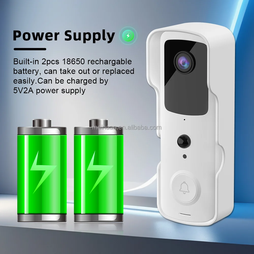 2MP Tuya Smartlife WiFi CCTV Intercom Doorbell Home Security Ring Door Bell Camera Smart Wireless WiFi Video Doorbell - Image 3