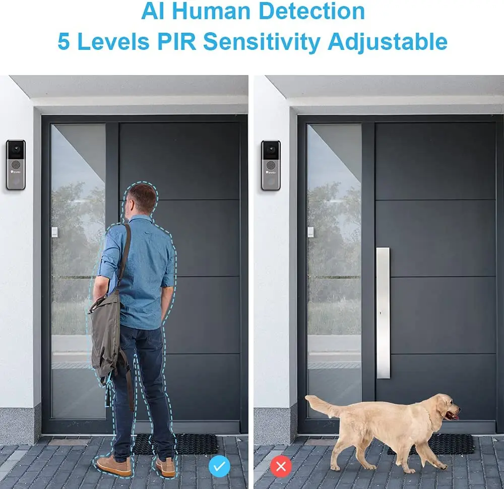 Tuya Video Doorbell WiFi 1080P HD Chime Smart Home Intercom System Wireless WiFi Smart IP Video Doorbell - Image 3