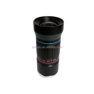 Professional 12MP 20mm F1.4 C-Mount Lens, 4K Low Distortion ITS/CCTV Lens for Machine Vision & Industrial Camera