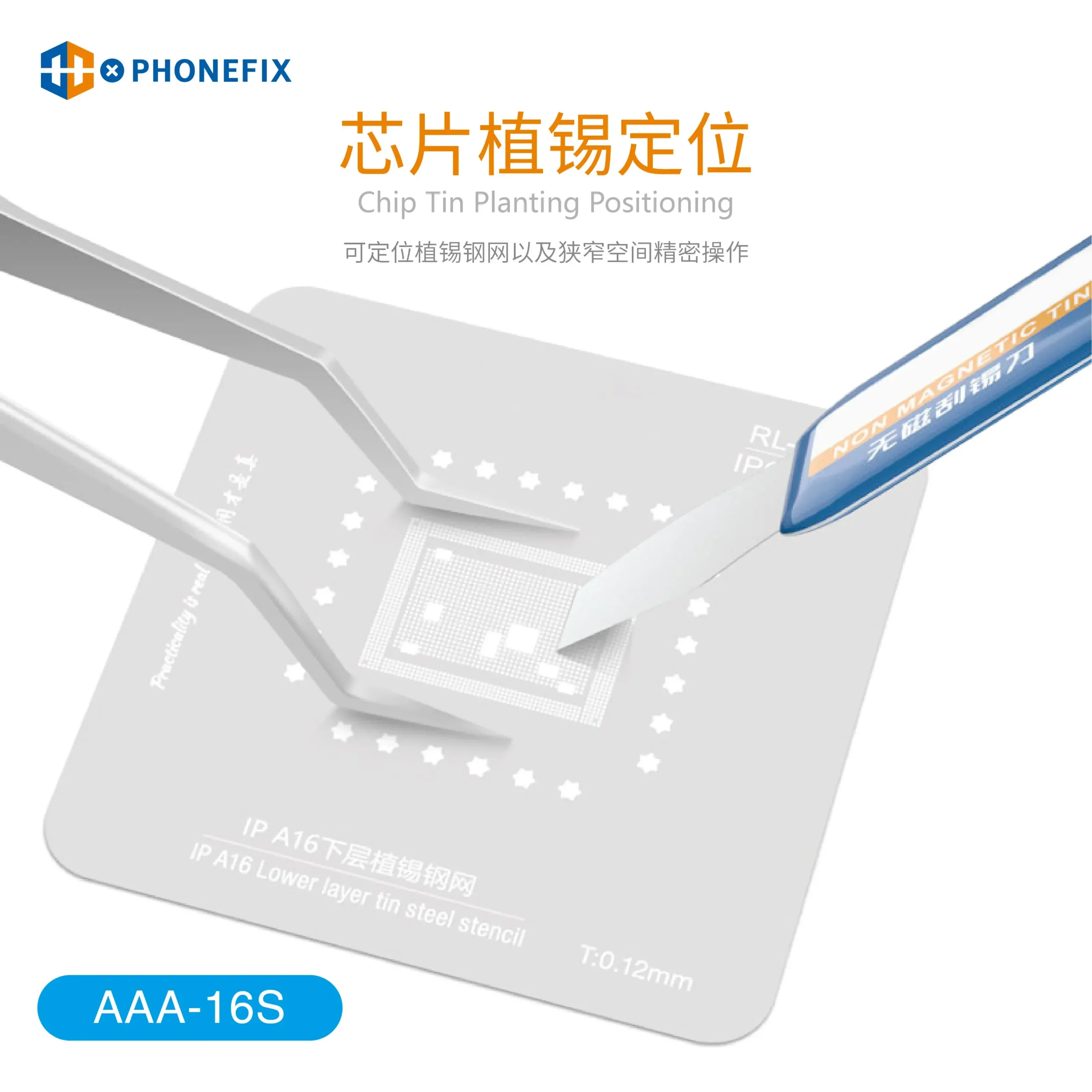 AAA-16S High-Precision Tweezers for Motherboard BGA Anti-Static Precision Stainless Curved Straight Tip Electronics Tweezers Pack of 5 - Image 4