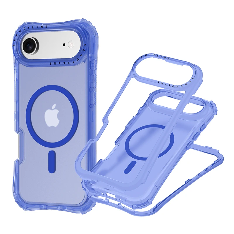 Beautyline 3 in 1 Magnetic Custom Fashion 360 Magnet Wholesale Mobile Cell case Covers Case for iphone 17 air Pack of 50