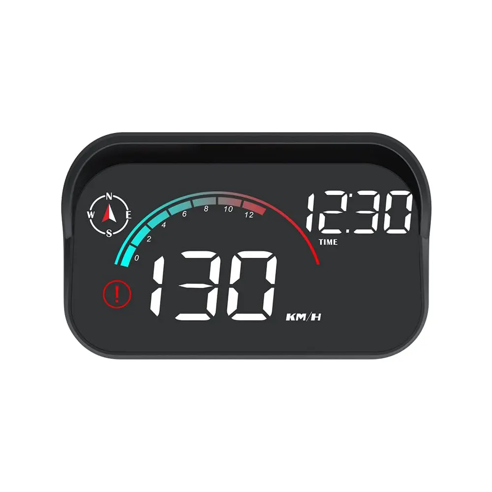SX-TECH Universal OBD2 HUD GPS Widescreen LED Speedometer with MPH/KM/H Display for Cars Boats & Motorcycles