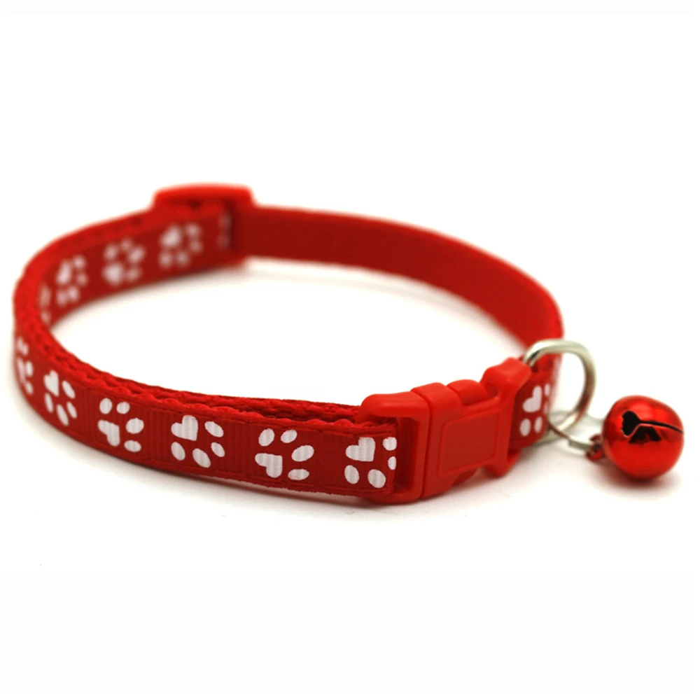 Sanan Top Seller Pet Collar Cute Print Cat Necklace Soft Adjustable Teddy Collar With Bells Accessories Supplies Pack of 48 - Image 2