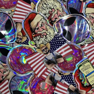 100 PCS (PRICE) Holographic Logo Printed Aluminum Foil Zip Lock Bag Packaging Customized Shaped Bag Smell Proof 3.5g Mylar Bags