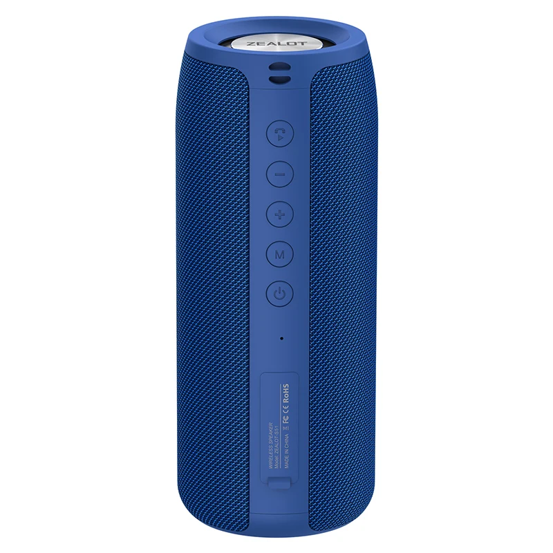 ZEALOT S51 10W for 5.0 Speaker IPX4 Waterproof Built-in Mic Display Screen 1800mAh Battery for Computer Mobile Phone Sport Pack of 10 - Image 3