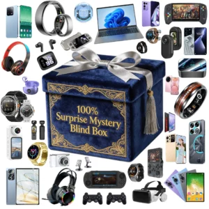 Advanced3C Electronics Lucky Mystery Gift Box Headphones Smartwatch Bluetooth Fitness Camera Christmas Gift