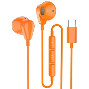 Designs Type-C Interface Wired Earphones Music Headphones Compatible with Smart Mobile Phones Pack of 2