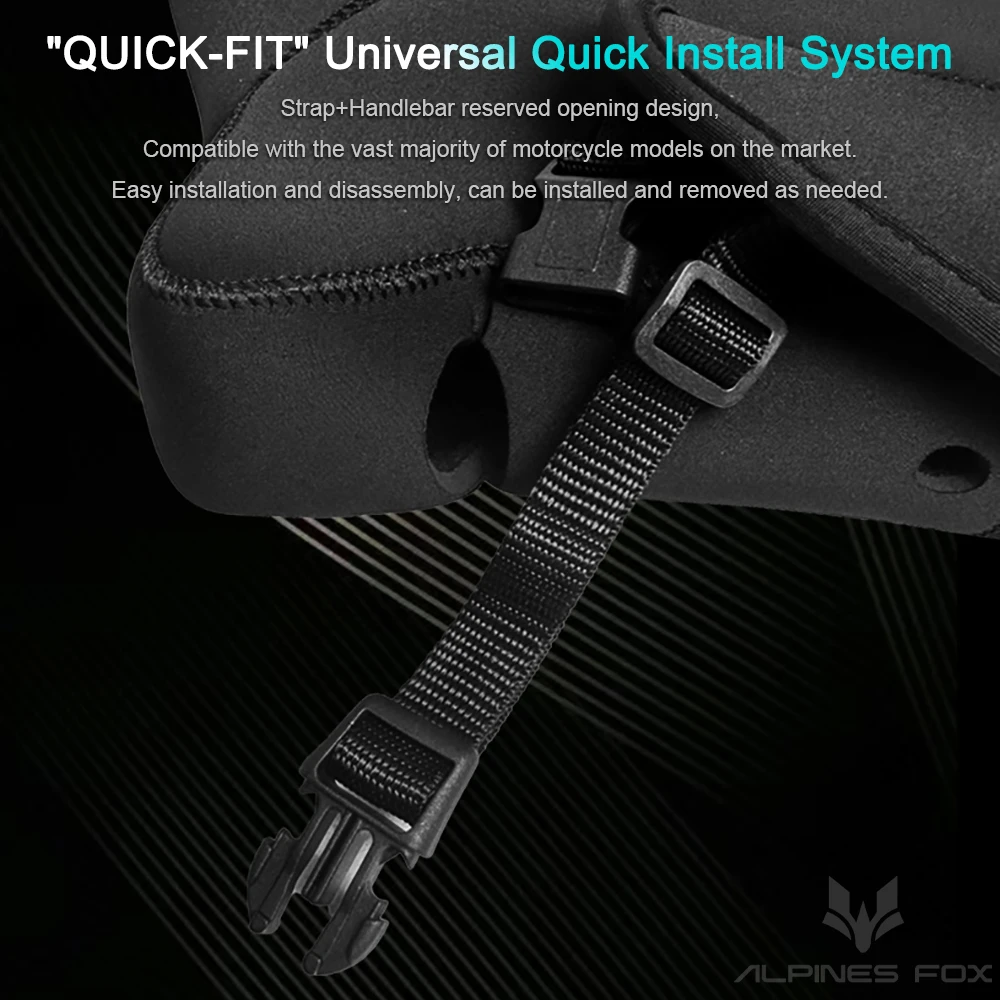 Universal New Winter Motorcycle Handlebar Gloves Warmer Waterproof Handlebar Cover Windproof Reflective Moto Handle Bar Cover - Image 4