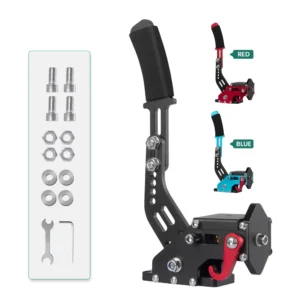 SIMSONN 16 Bit USB PC Handbrake Racing Simulator Joysticks Wholesale Red Color Game Controllers with Hall Sensor Controls