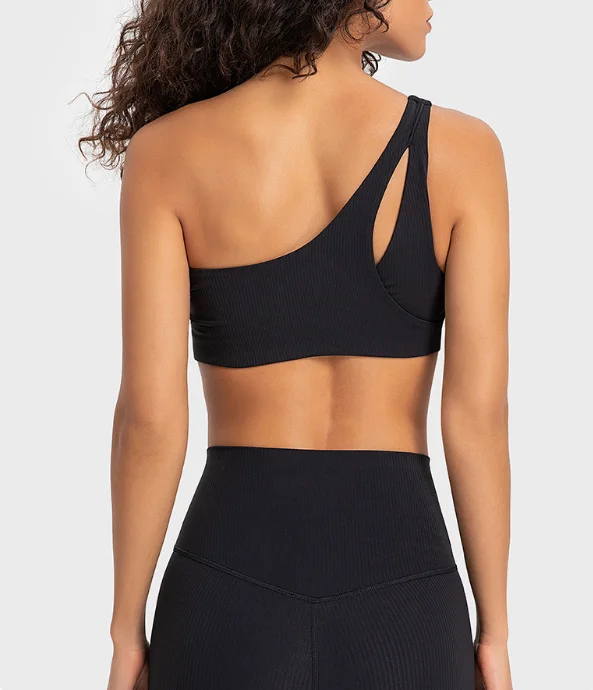 Premium Quality Women Sportswear 2 Piece Suit Activewear One Shoulder Sports Bra Yoga Sets Fitness Women Gym Fitness Sets Pack of 5 - Image 4