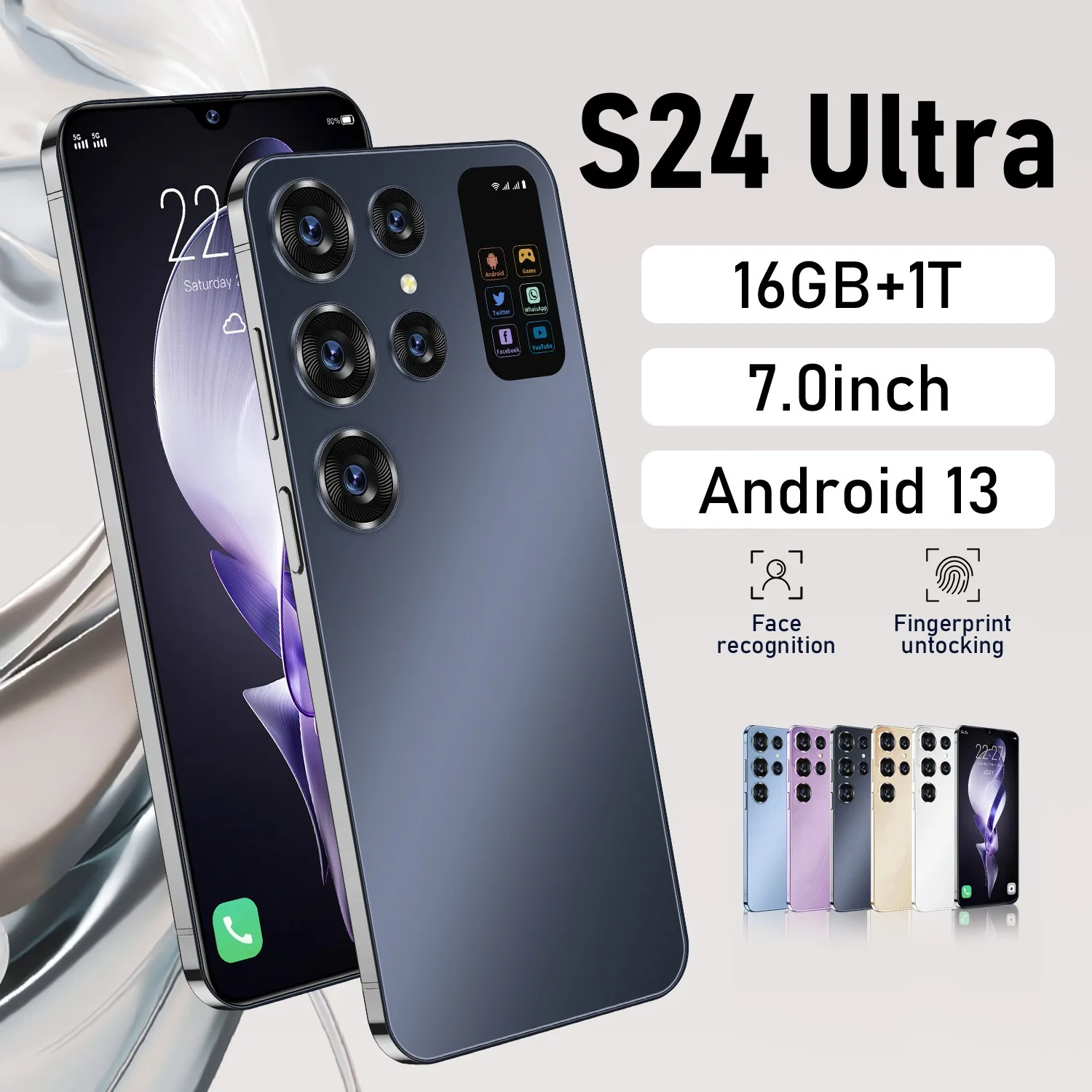 Feature-Rich Device Android 14 16+1tb S24 ultra S25 ultra Smartphone clear Camera Best New Big Screen 5g Smartphone - Image 3