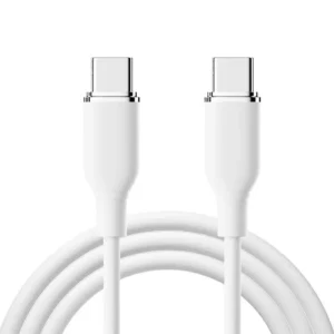 Factory Wholesale Electronic Accessories 1m USB C to Type C Charger Cable 5A Fast Charging Data Cable for iPhone Samsung Huawei