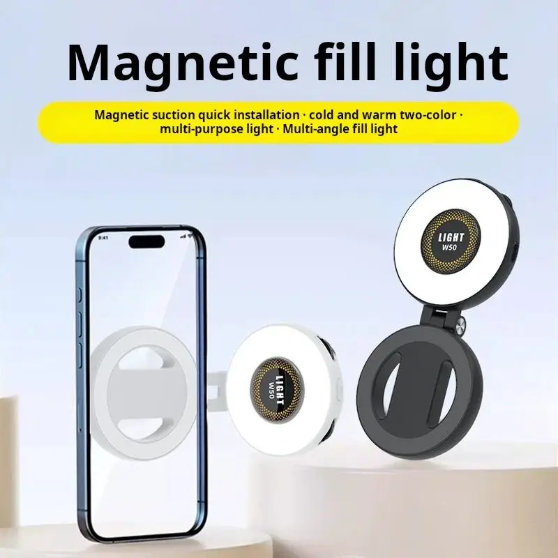 Portable Adjustable Color Temperature Selfie Light Fill Light Phone Stand for 16 15 14 13 12 Pro Max for Photography Video Pack of 10 - Image 2
