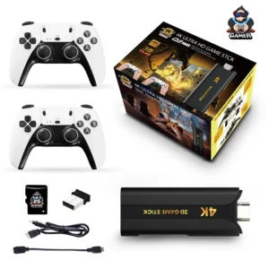 Best Q8 MAX 8K 4K HD 40000 Games 64G Video Game Console Controller Portable EU/US Plug Gaming Box Pack of 2