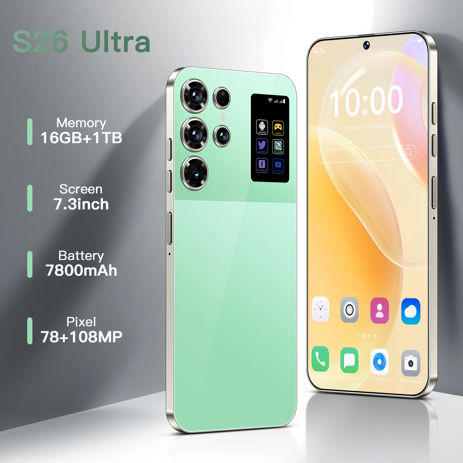 High Quality Mobile Phone S26 ultra Smartphone 16gb + 1tb 7.3inch Screen Mobile Phone 5g Android Phone S25 ultra - Image 3