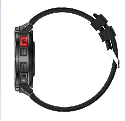 HT33 Bluetooth Smart Bracelet FitCloudPro App 1.7" 360*360 IPS Display 1100mAh Polymer Battery GPS Sports Modes Black Silver - Image 4