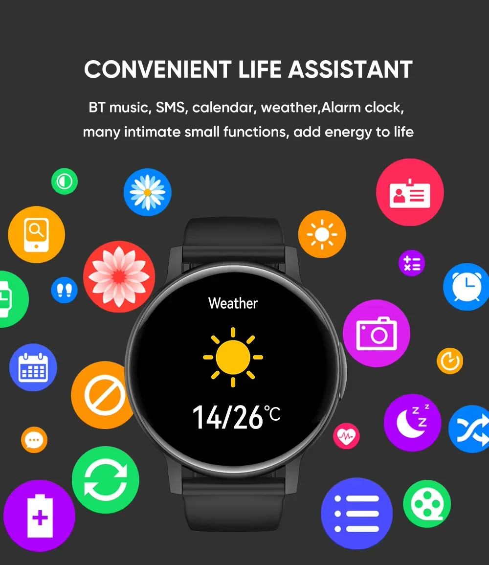 2025 Trendy Smart Watches with Color Screen Multiple Sports Modes Call Information Alerts Photos, Music - Image 4