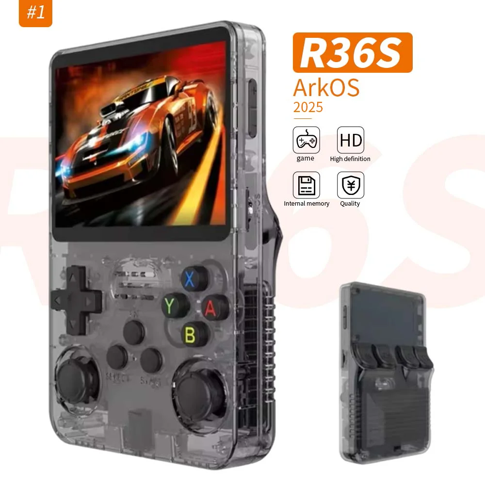 R36S Handheld ConsoleRetro Mini Handheld Game Player Linux Dual System 15000+ Games Pocket Game Console 64G VS RG35XX VS RGB20S - Image 4