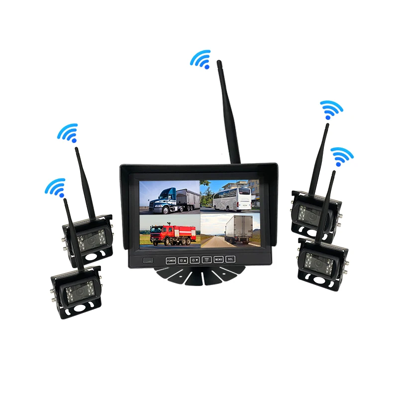 portable monitor wireless carplay screen wireless camera with lcd monitor 7" wireless tft lcd car monitor