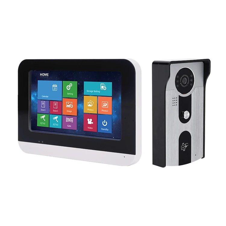 Intercom Doorbell Camera Wifi Enabled Home Multiple System Access Waterproof 7 Inch Wi-fi Motion Detection Video Door Phone - Image 4