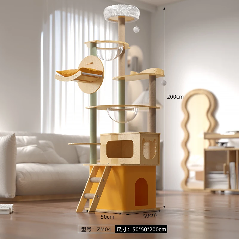 Wholesale New Design Shijiazhuang Cat Tree with Litter Box Enclosure Tree for Cats with Scrapers and Bed Pack of 30 - Image 2
