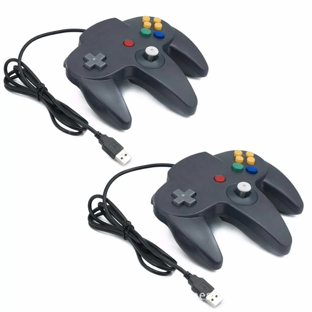For Nintendo N64 Gamepad USB Controller Gaming Joystick for N64 Game Pad for Gamecube Mac Gamepads Pack of 6 - Image 4