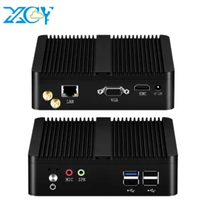 XCY Fanless Mini PC J1900 N2930 N2840 Gigabit Ethernet 4x USB Single LAN Office Desktop MINIPC Computer