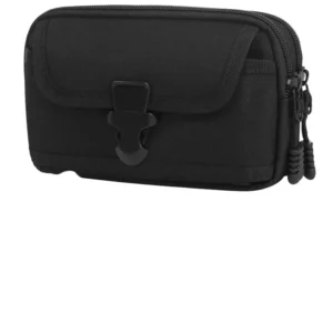 Customized 6.5-inch Nylon Lightweight Tactical Waist Bag for Outdoor Hiking; Practical Wallet and Phone Pouch with Strap Pack of 5