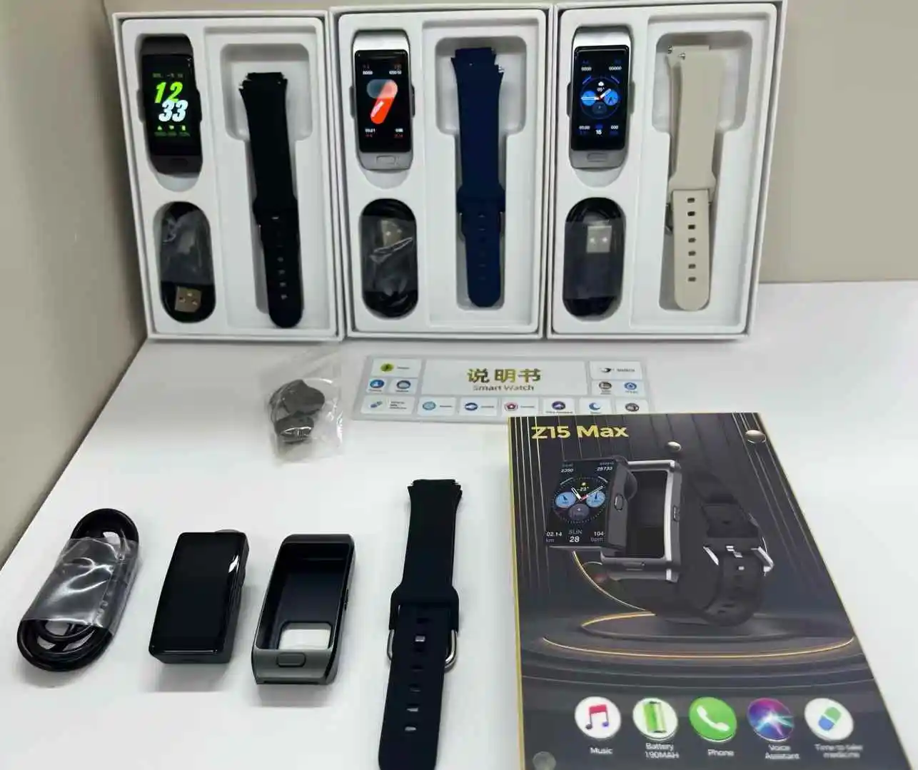 Z15 Max 2 in 1 Smart Bracelet With Wireless Earbuds Health Monitor Smart Watch Reloj Inteligente Bt Call Smart Watches Set - Image 4