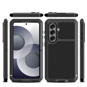 Heavy Duty Aluminum Metal Cover for Samsung S26 Plus Shockproof Glass Metal All Inclusive Shell Protective Cover Case Pack of 20