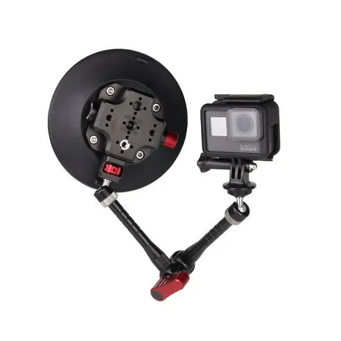 Aluminum Alloy Silicone 4th Gen Pump Vacuum Suction Cup Mount with Arri Pins Magic Arm Set for Camera & Phone Custom Color Brand - Image 2
