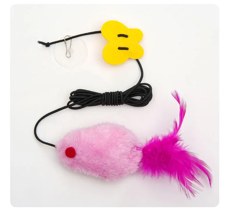 Modern Intelligent Self-Hi Cat Toy Electric Yo-Yo Retractable Automatic Lifting Door Hanging Plastic Stick to Relieve Boredom Pack of 10 - Image 3