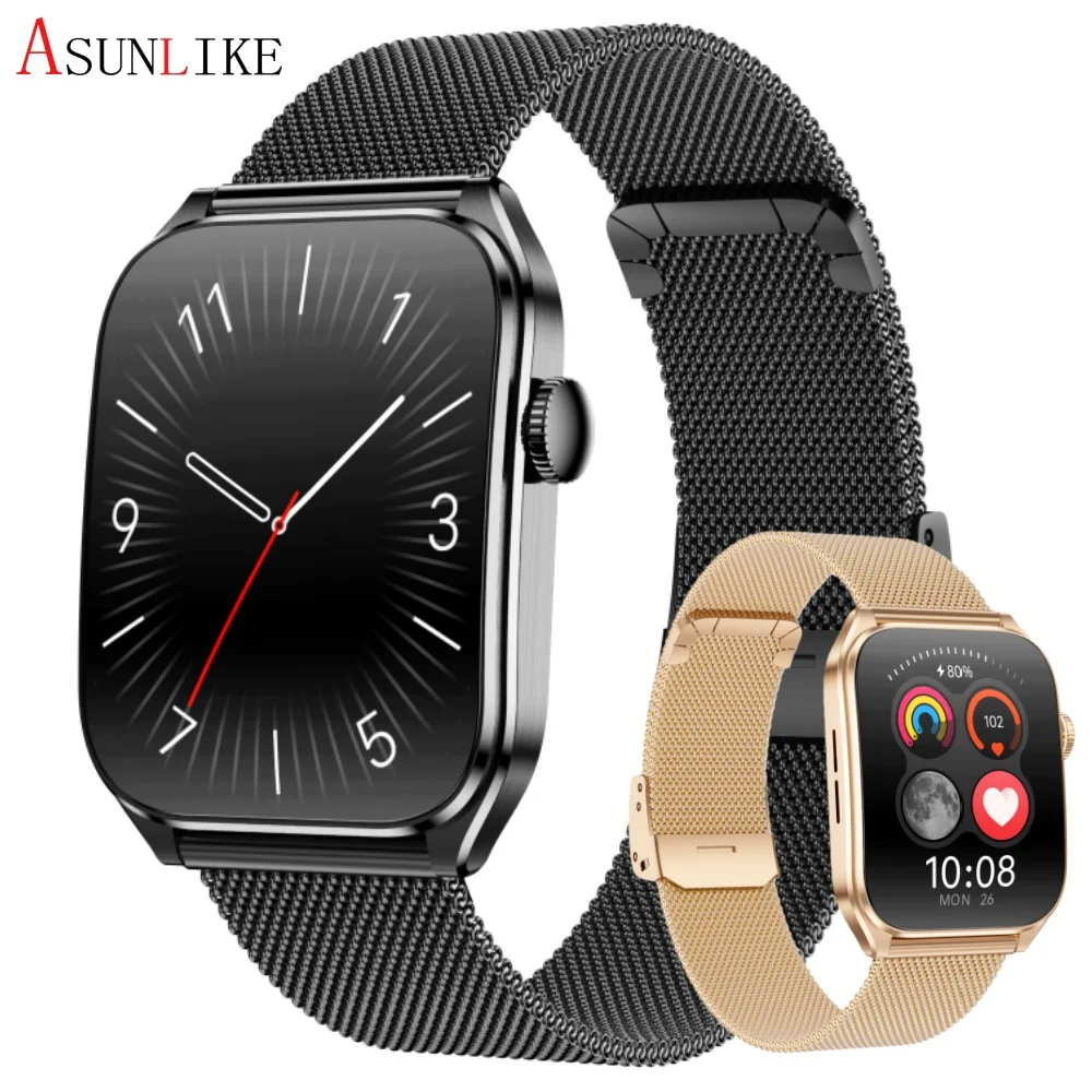 New T2 Smart Watch BT Calling Breathing Training Multiple Sports Modes Message Reminder Health Monitoring Voice Assistant