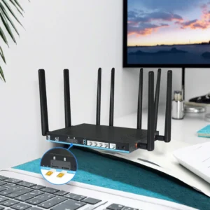 Wireless Modem 5g Router With SIM Card Slot Internet Network Through Wireless WiFi 6 and 1000Mbps Wired LAN SPI NAND Flash 128MB
