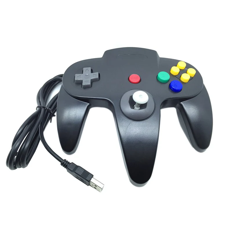 USB Wired Gaming Joystick for Nintendo N64 Gamepad Controller Game Pad PC Controller for N64 Joypad Pack of 6 - Image 2