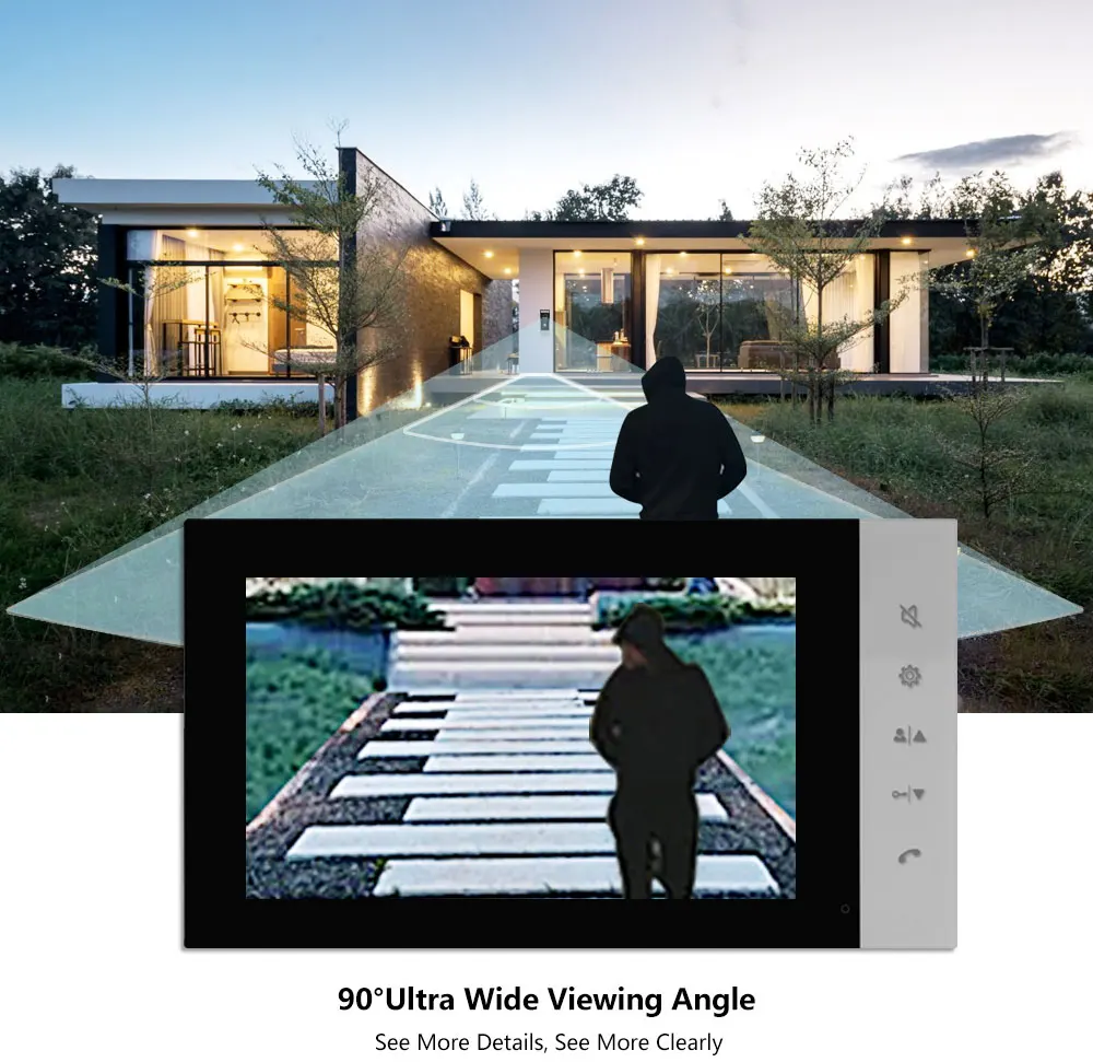 7-Inch Waterproof Home Doorbell Camera with Monitor Video Two-Way Intercom Visual Visiting Door Phones - Image 4