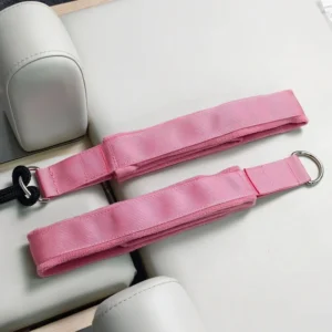 Home Gym Workout Fitness D-Ring Straps Double Loops Fleece Padded Pilates Equipment Exercise Straps Yoga Exercise Accessories Pack of 100