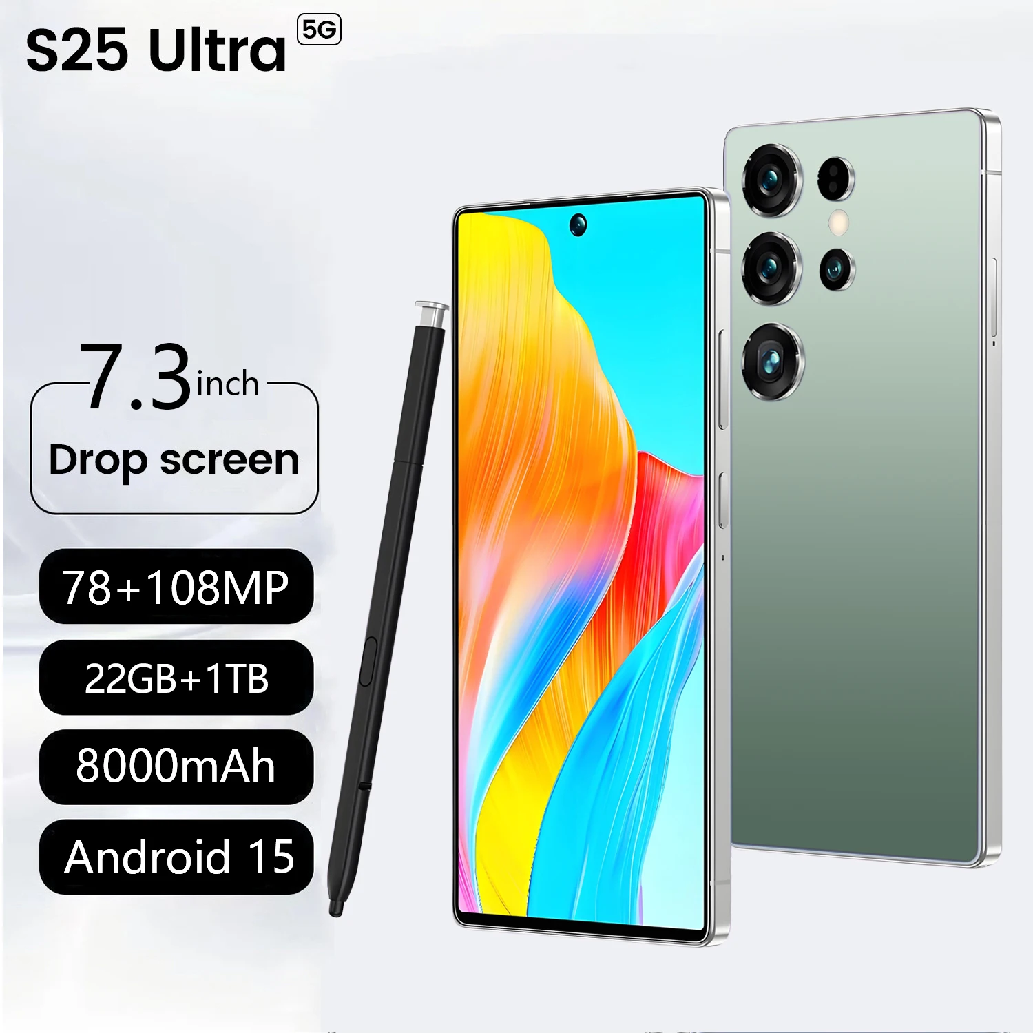 Real High Quality S25 Ultra Smart Phone Android 15 7.3 Inch Wholesale Gaming 22+1TB Unlock S-Pen 5G WIFI S25 ultra Mobile Phones