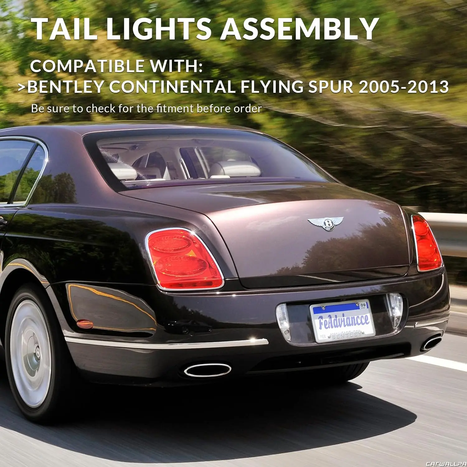 Rear Lamp Tail Light Assembly for Bentley Flying Spur 2005-2009 2010 2011 2012 2013 3W5945095F 3W5945096F Car Auto Parts - Image 2