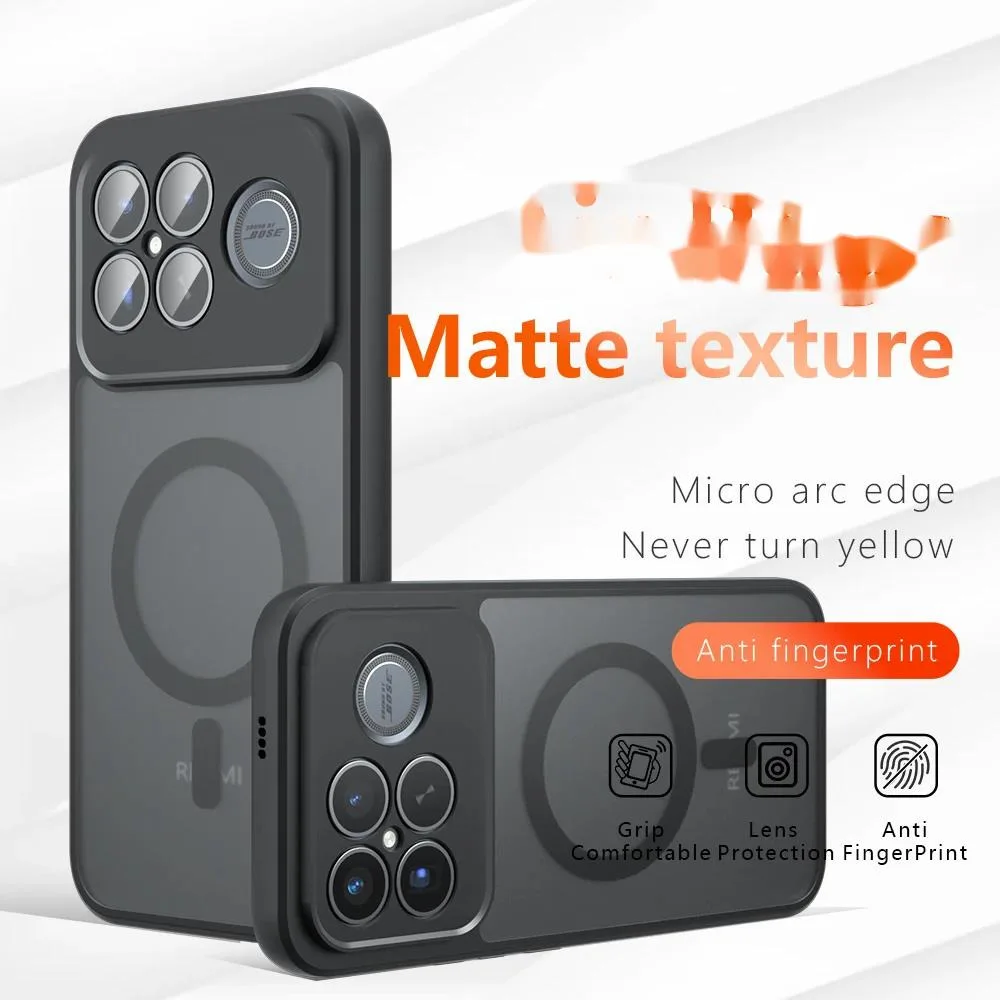 For Mi Poco F8 Ultra Redmi K90 Pro Max Case Hard PC Matte Slim Magnetic Wireless Charging Protective Back Cover for Poco F8 Pro Pack of 10 - Image 2