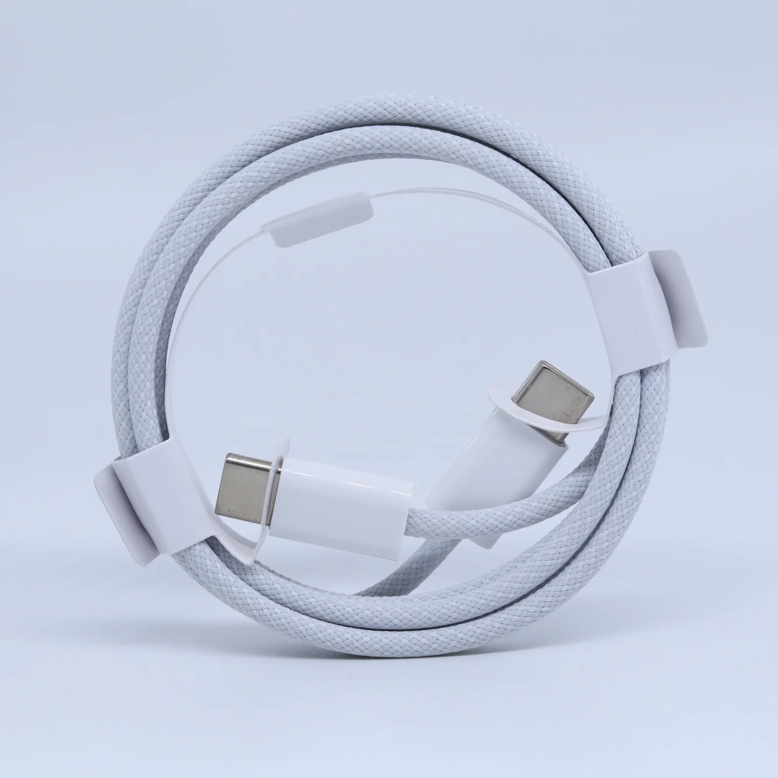 60W 1M Fast Charging Cable with Manual USB C to C Braided 60W for Iphone15 Cable for iphone 16 Pack of 10 - Image 4