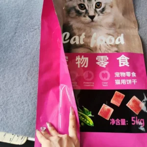 Wholesale Custom Logo Food Grade BOPP Stand up Pouch Eco-Friendly Resealable Zip Lock Plastic Bags for Pet Snack MOQ 100PCS Pack of 100