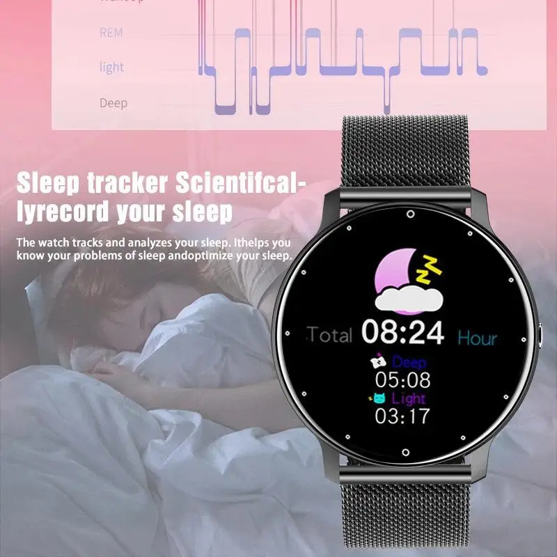 Smart Watch Heart Rate Blood Pressure Sleep Monitoring Tiktok Smart Bracelet ZL02D Waterproof Silicone Strap for All Watch - Image 2